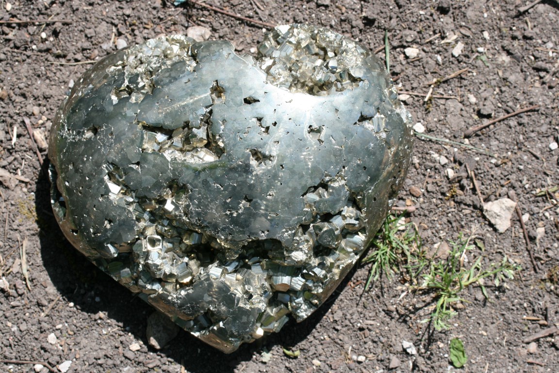 Huge Beautiful Pyrite Heart 5429